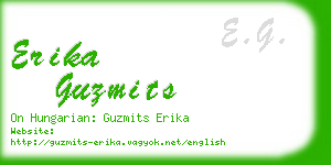 erika guzmits business card